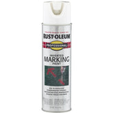 Rust-Oleum 2592838 Inverted Marking Spray Paint, Flat/Semi-Gloss, White, 15 oz